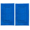 TEXTILESY 2 Piece 100% Cotton Bath Mats Luxury Terry Towelling