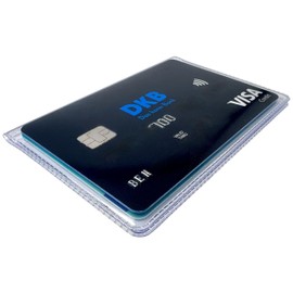 orgaexpert EC Card Case for 2 Cards, ID Holder, Business Card Case, Protective Case (Transparent)