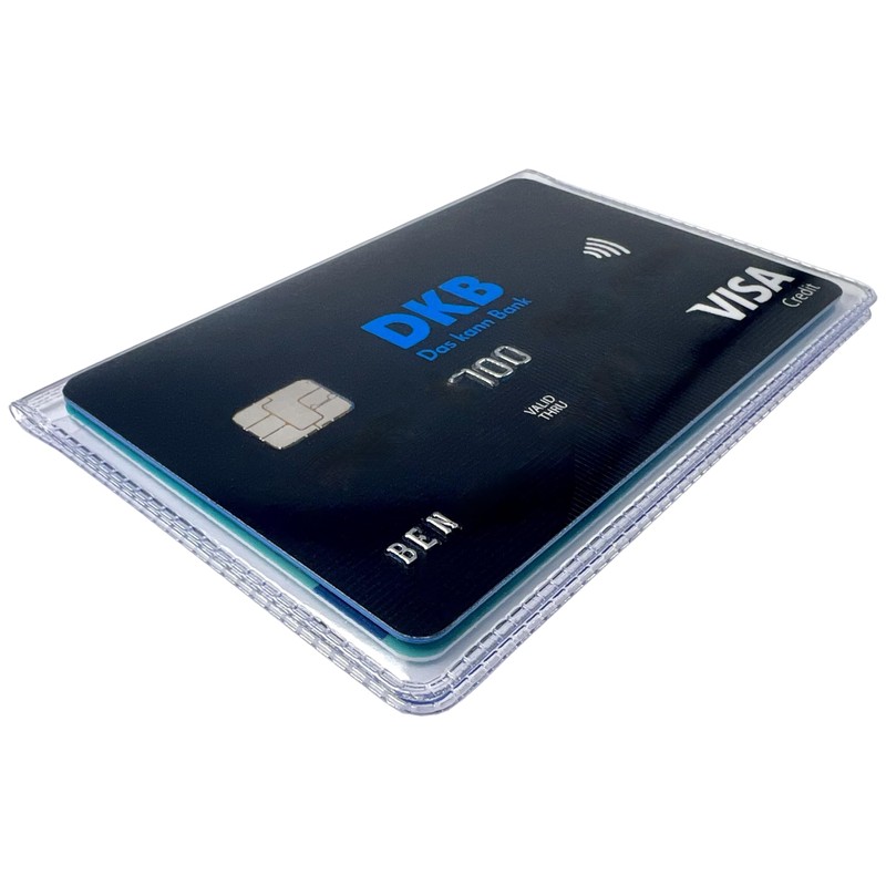 orgaexpert EC Card Case for 2 Cards, ID Holder, Business