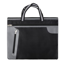 Business Bag, Handbag, A4 Size, Office Bag, Document/Document Holder, 2 Layers, Large Capacity File Case, File Storage Tote Bag, Zipper, Durable, Oxford, Men's, Women's, Work, Business Trip, School,