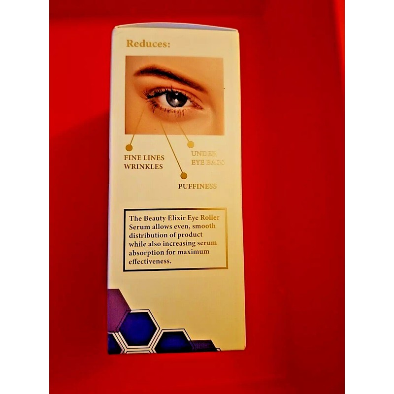 THE BEAUTY ELIXIR UNDER EYE ROLER SERUM RETINOL ANTI-AGING REDUCES