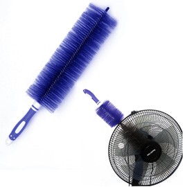 Fan Duster Cleaner Brush (Non-Disassembly Clean), Bendable Cleaning Brush for Tower Fans/Floor Fans/Oscillating Fans/Blind Shutter/Vent/Curtain, Multifunctional Cleaning Brush (Blue)