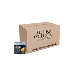 Four O'Clock Earl Grey Black Tea, Non-Gmo, Kosher, Gluten-Free, 80 Teabags