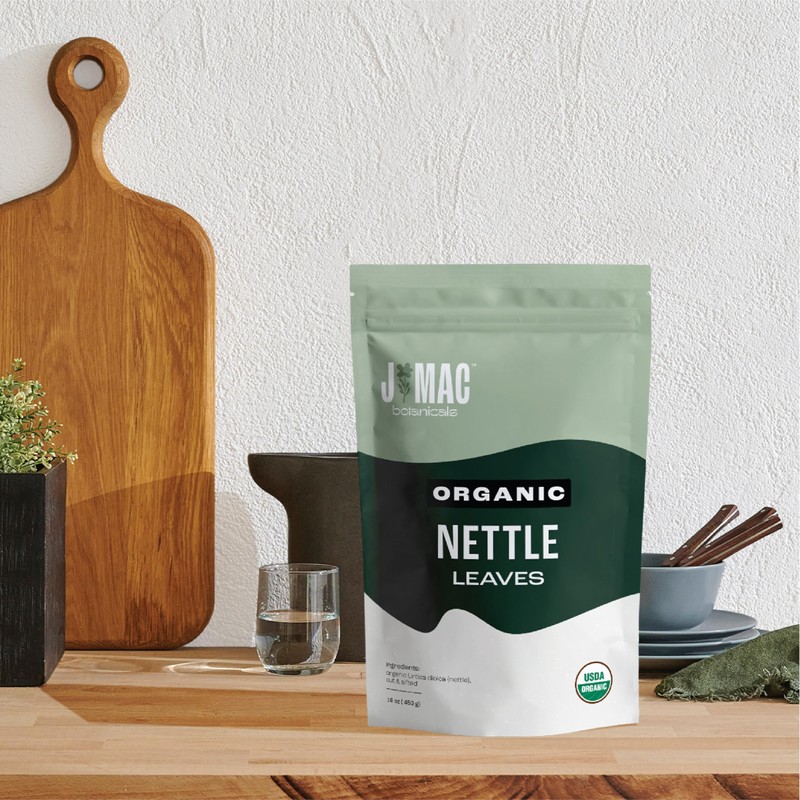 J MAC BOTANICALS Organic Nettle Leaf Herbal Tea - 16