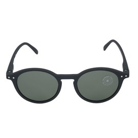 IZIPIZI Unisex Shape D Sunglasses, Black, Regular, black