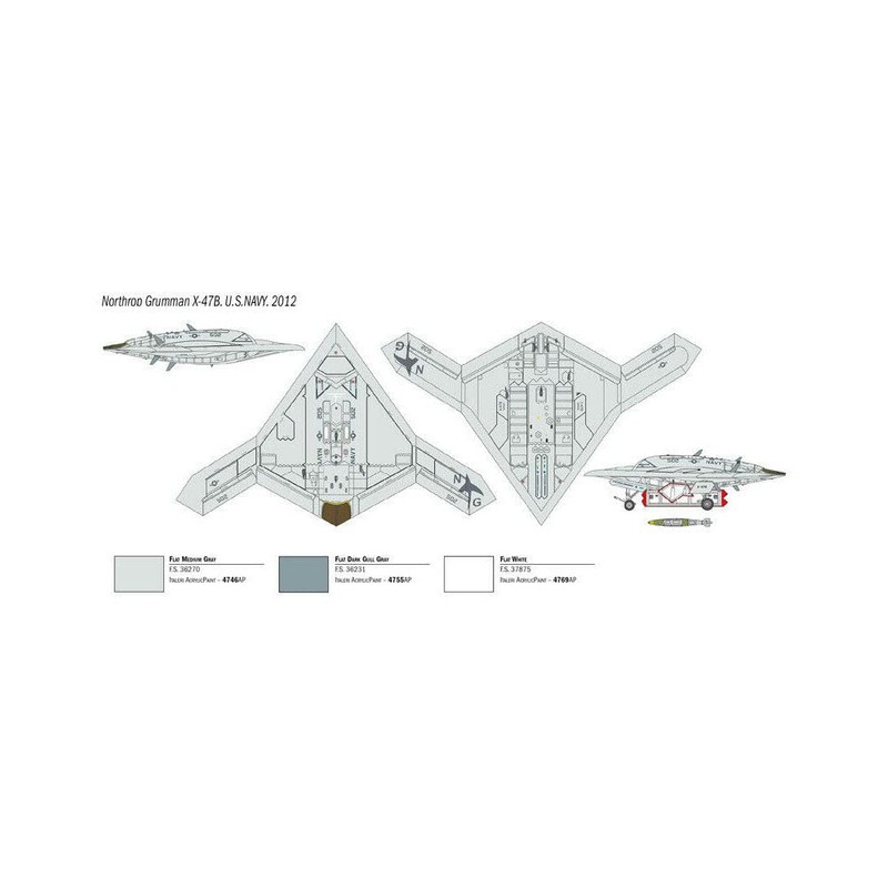 Italeri 1421S: 72 X-47B