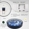 JoFomp LED Light Up Wall Clock Glow in Dark, 12