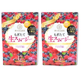 もぎたて生スムージー [ スムージー 置き換え ファスティング 食物繊維 乳酸菌 ビタミン コラーゲン ミックスベリー 味] 酵水素328選 180g/2袋