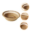 MAGICLULU Woven Round Bread Basket for Serving Rattan Fruit and