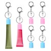 Hoohnnaa 4Pcs Lip Gloss Holder Keychain Cap for Summer Fridays,