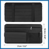 A ABSOPRO Black Universal Car Sun Visor Organizer Sunglasses Case