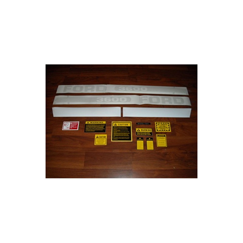 CJYGEGE Decal Set with Caution Kit for Ford 3600 Tractor
