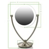 Ovente LED Lighted Makeup Mirror 7.5 Inch Table Top 1X