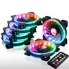 DS 6Pack 120MM RGB PC Cooling Fans, LED Case Fans