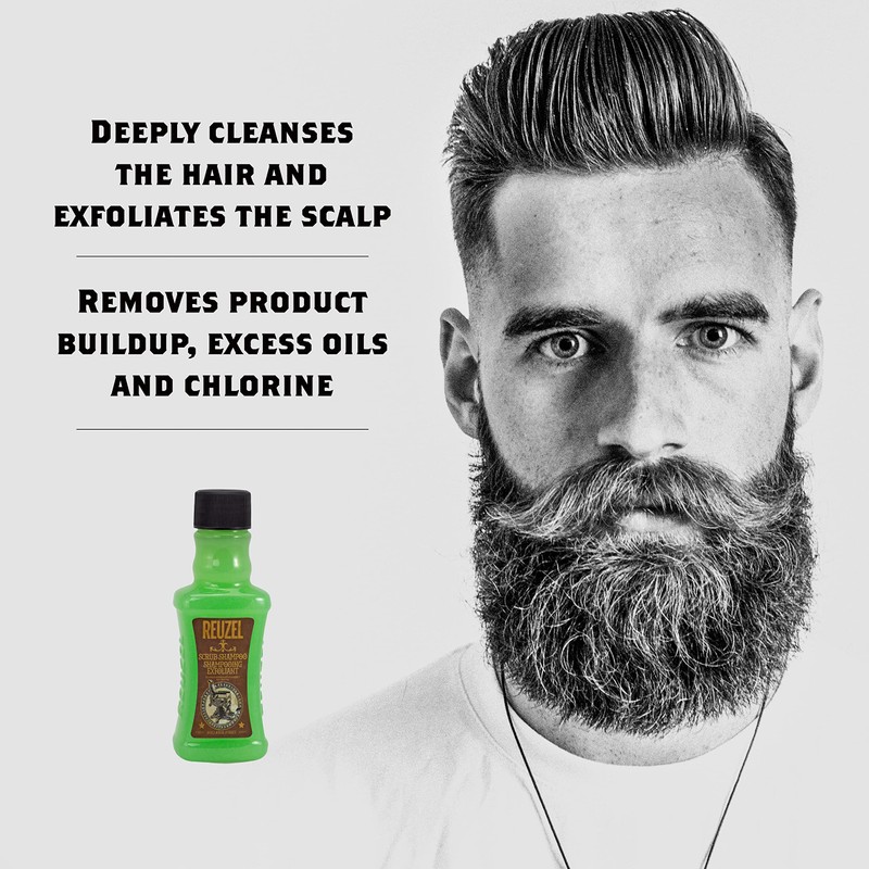 Reuzel Scrub Shampoo - Deeply Cleanses - Perfect for Maintaining