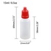 Boguish 10 Pcs Dropper Bottles, 15ml/0.5 oz Empty Squeezable Small