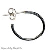 [Blue Gems] 片耳 Single Silver Earrings Hoop Simple; amthks –