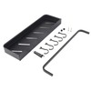 40cm Bathroom Storage Shelf Black Aluminum Wall Mounted Floating Shelves