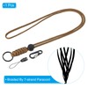 [PATIKIL] Paracord Lanyard 520mm Necklace Keychain Cord Metal Clasp Hook