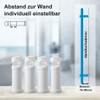 Heilmetz® Bracket for Bathroom Radiator, Mounting Kit, Mounting Material, Suspension