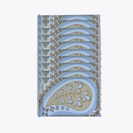 Crabtree Collection Tissues Travel Size Pocket Tissue Packs for Purse Travel Tissue Packs Wedding and Funeral Favors Car Essentials 10 Pc Convenient Packs (Blue Paisley)