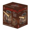 Lotus Wood Barrel Mug Design With Single Cigar Rest -
