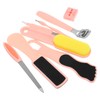 NOLITOY 8-in-1 Pedicure Kit Foot Scrubber for Smooth Feet Removal