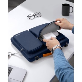 tomtoc 360 Protective Laptop Shoulder Bag for 16-inch MacBook Pro M5/M4/M3/M2/M1 Pro/Max 2026-2019, Water-resistant Sleeve for Dell XPS 15 Surface Book 3 The New Razer Blade 16