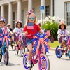 4th of July Bike Decorations Kit Includes Patriotic Tinsel Garlands