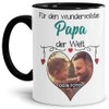 Tasse mit Spruch - Wundervollster Papa der Welt - personalisiert