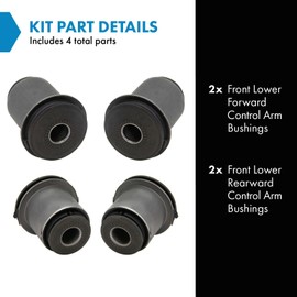 TRQ Front Lower Control Arm Bushing LH and RH Kit Set 4pc Compatible with Sequoia Tundra New
