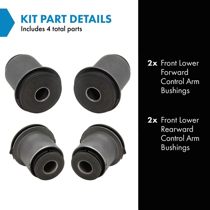 TRQ Front Lower Control Arm Bushing LH and RH Kit
