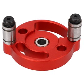 Self Centering Dowel Gauge, Single Hole Dowel Gauge for Woodworking, Drill Locator, Easy to Use, Accurate for Decorating (Red)