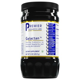 Premier Research Labs Galactan - Larch Arabinogalactan Powder for Men & Women, Prebiotic Fiber Powder for Healthy Gut Microbiome, Larch Tree Extract, Calcium - 8 oz