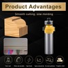 KATUR Roundover bit, Round Over Beading Edging Router Bit, Corner