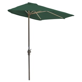 Blue Star Group Off-The-Wall Brella Olefin Half Umbrella, 7.5'-Width, Green