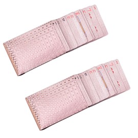 TAMUNI 2 Decks Playing Cards – Premium Quality Poker Set, Luxury Foil Colors Poker Cards for Games, Standard Plastic Playing Cards Waterproof and Durable (Rosegold)