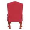 Sofa Single PU and Cloth Backrest Doll House Miniature Furniture