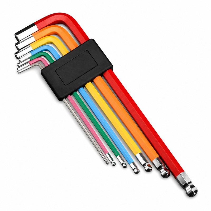 7-Piece Ball-End Hex Key Set for Repair and Assembly –