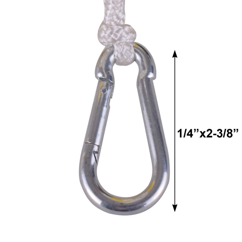 Tetherball Ball and Rope with Carabineer, Soft Touch, Portable Tetherballs