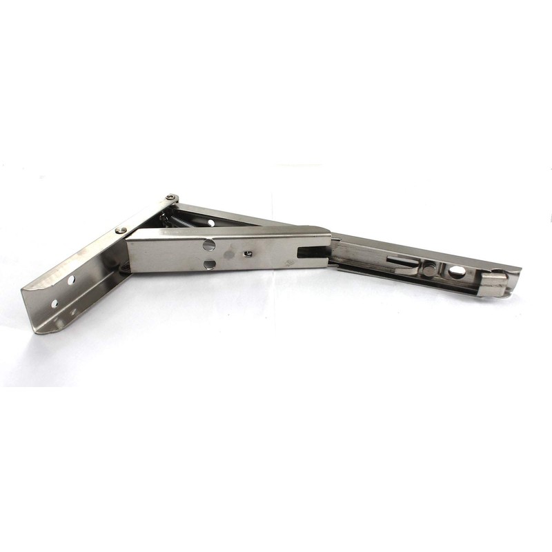 304 Stainless Steel Foldable Heavy Duty Shelf Bracket Wall Mounted