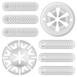 Culinavog 80 pieces clamping discs, heat protection plate, exhaust repair kit, metal heat protection plate, clamping discs, metal star attachment heat plate, star lock attachment heat plate (30 mm)