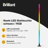 Brilliant Neele LED Floor Lamp, 150 cm, Digital RGB, Music