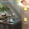 KOSUMOSU Digital Alarm Clock 6.7 Inch Black Clock for Bedroom