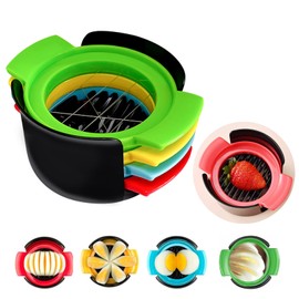 VINEST 4 in 1 Eierschneider Edelstahl, Eierstecher Eipicker, Eierschneider Testsieger, Eier Piekser aus ABS und Rostfreiem Stahl 304, Eierköpfer Testsieger für Eier Erdbeeren Kiwi Käse