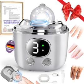 2026 Pro 6.0 Upgraded Electric Nail Clipper【Top1 German Motor】【3 Speeds & Double Mouth Blade】【Magnifier Assistance & LED Light】 with Dust Storage, Pre