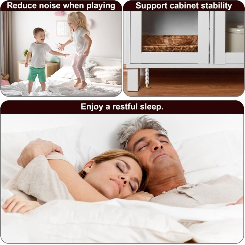 Hayaww 2 pieces anti-shake bed 36-150 mm bed frame, anti-shake