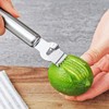 Alnicov Two-in-one Multipurpose Lemon Zester with Channel,Stainless Steel Fruit Peel