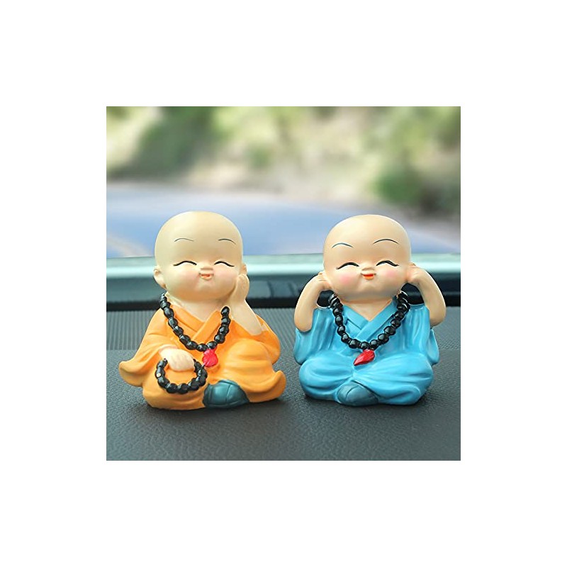 CHBDJY Baby Cute Monk Statue, Hear No Evil See No