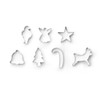 Fox Run Christmas Cookie Cutter Set, 7-Piece, Metallic